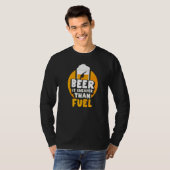 Bier is goedkoper dan benzine pompgas t-shirt (Voorkant volledig)
