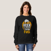 Bier is goedkoper dan benzine pompgas trui (Voorkant volledig)