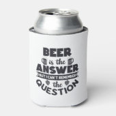 Bier is het Antwoord Blikjeskoeler (Blikje Voorkant)