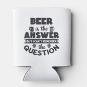 Bier is het Antwoord Blikjeskoeler (Achterkant)