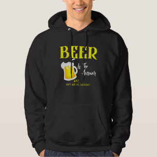 Bier is het antwoord op de vraag wat het T-shirt v