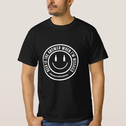Bier is het antwoord t-shirt (Voorkant)