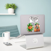 Bier is het bewijs dat God van de mens houdt Sticker (Laptop op bureau)
