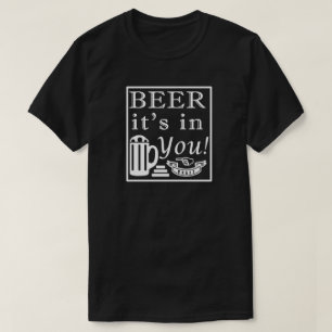 Bier is in jou. Lijst T-shirt
