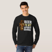 Bier is mijn dierlijk bier dat Viking Drink T-shirt (Voorkant volledig)