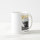 Bier is mijn Emotional Support Beverage Koffiemok (Voorkant rechts)