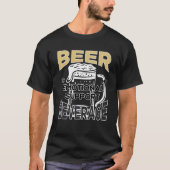 Bier is mijn Emotional Support Beverage T-shirt (Voorkant)