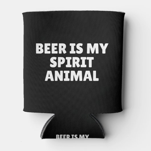 Bier is mijn gedistilleerde dier blikjeskoeler (Voorkant)