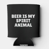 Bier is mijn gedistilleerde dier blikjeskoeler (Achterkant)