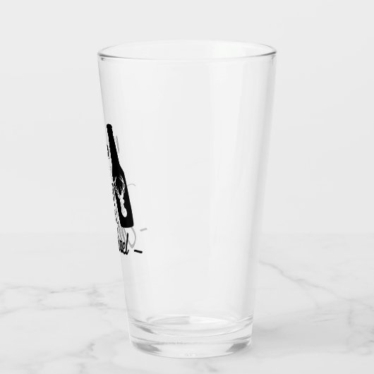 Bier is Mijn Geest Dier Grappige Naam Bier Glas (Links)