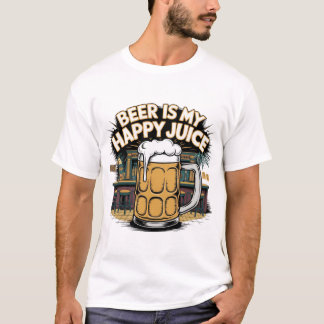 Bier is mijn gelukkige sap t-shirt