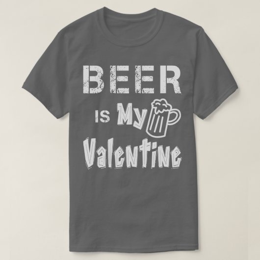 Bier is mijn Valentijn 3 T-shirt (Design voorkant)