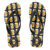 Bier Is Mijn Valentijn Teenslippers (Voetbed)