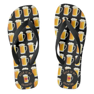Bier Is Mijn Valentijn Teenslippers