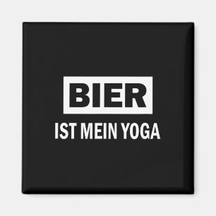 Bier Is Mijn Yoga Zegging Bier Magneet