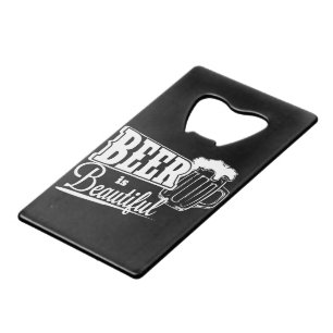 Bier is mooi creditkaart flessenopener