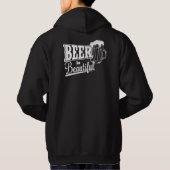 Bier is mooi hoodie (Achterkant)