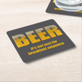 Bier is niet alleen voor het ontbijt kartonnen onderzetters