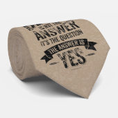 Bier is niet het antwoord stropdas (Opgerold)