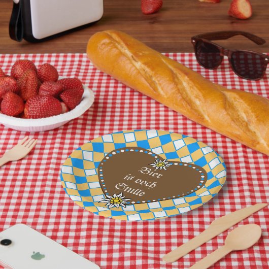 Bier is ook Stulle Papieren Bordje (Picknick)