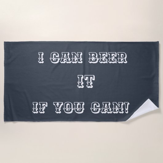 Bier it Beach Towel Strandlaken (Voorkant)