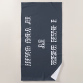 Bier it Beach Towel Strandlaken (Voorkant)