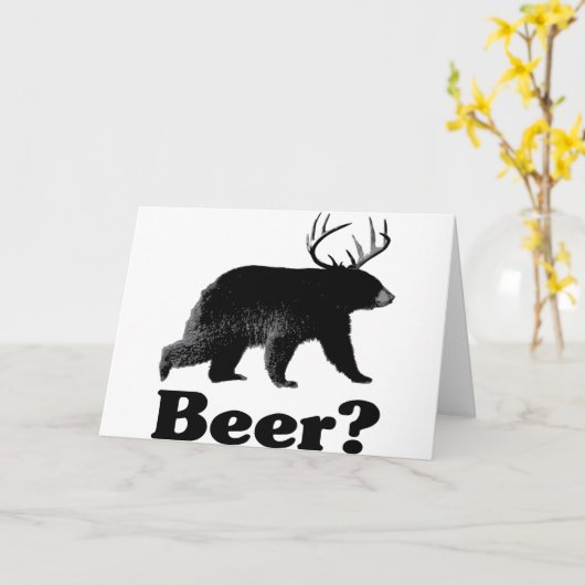 Bier? Kaart (Gele Bloem)