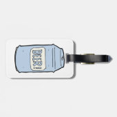 Bier kan illustratie Retro Bier liefhebber ontwerp Bagagelabel (Achterkant horizontaal)