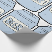 Bier kan illustratie Retro Bier liefhebber ontwerp Cadeaupapier (Hoek)