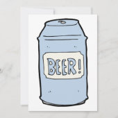 Bier kan illustratie Retro Bier liefhebber ontwerp Kaart (Voorkant)