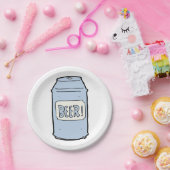 Bier kan illustratie Retro Bier liefhebber ontwerp Papieren Bordje (Feest)