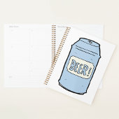 Bier kan illustratie Retro Bier liefhebber ontwerp Planner