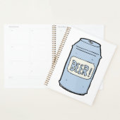 Bier kan illustratie Retro Bier liefhebber ontwerp Planner (Display)