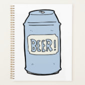 Bier kan illustratie Retro Bier liefhebber ontwerp Planner (Voorkant)
