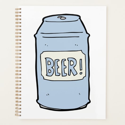 Bier kan illustratie Retro Bier liefhebber ontwerp Planner (Voorkant)