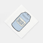 Bier kan illustratie Retro Bier liefhebber ontwerp Servet (Hoek)