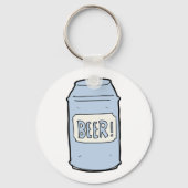 Bier kan illustratie Retro Bier liefhebber ontwerp Sleutelhanger (Voorkant)