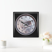 Bier kan krab trekken vierkante klok (Huis)