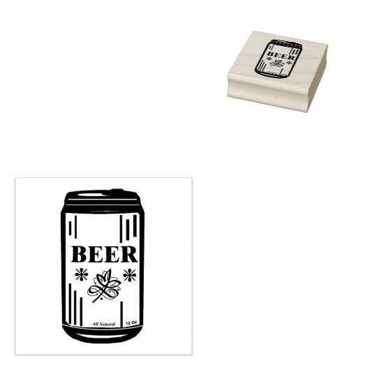 BIER KAN RUBBERSTEMPEL (Gestempeld)