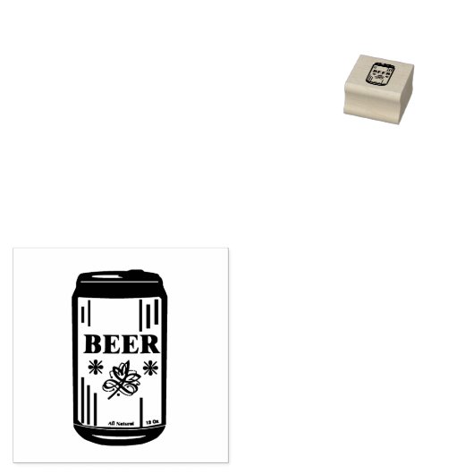 BIER KAN RUBBERSTEMPEL (Gestempeld)