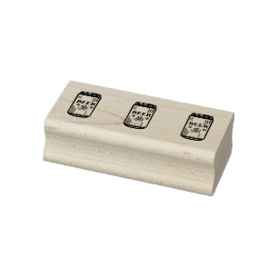 BIER KAN Triple Rubberstempel