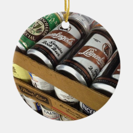  bier kan versieren keramisch ornament (Voorkant)