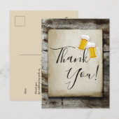 bier , kauwers , rustige landen bedankt je kaart (Voorkant / Achterkant)