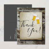 bier , kauwers , rustige landen bedankt je kaart (Voorkant / Achterkant)