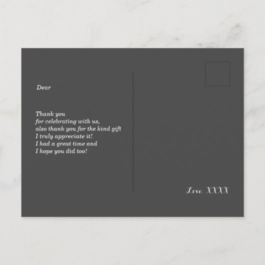 bier , kauwers , rustige landen bedankt je kaart (Achterkant)