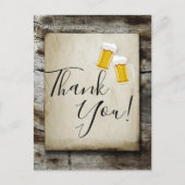 bier , kauwers , rustige landen bedankt je kaart (Voorkant)