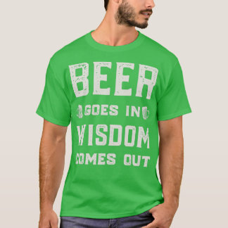 Bier komt uit grappige T T-shirt