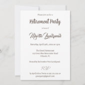 Bier & leder & Rustisch hout - Fijne pensionering Kaart (Achterkant)