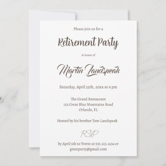 Bier & leder & Rustisch hout - Fijne pensionering Kaart (Achterkant)