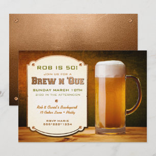 Bier Leren Klinknagels Brew N 'Que Kaart